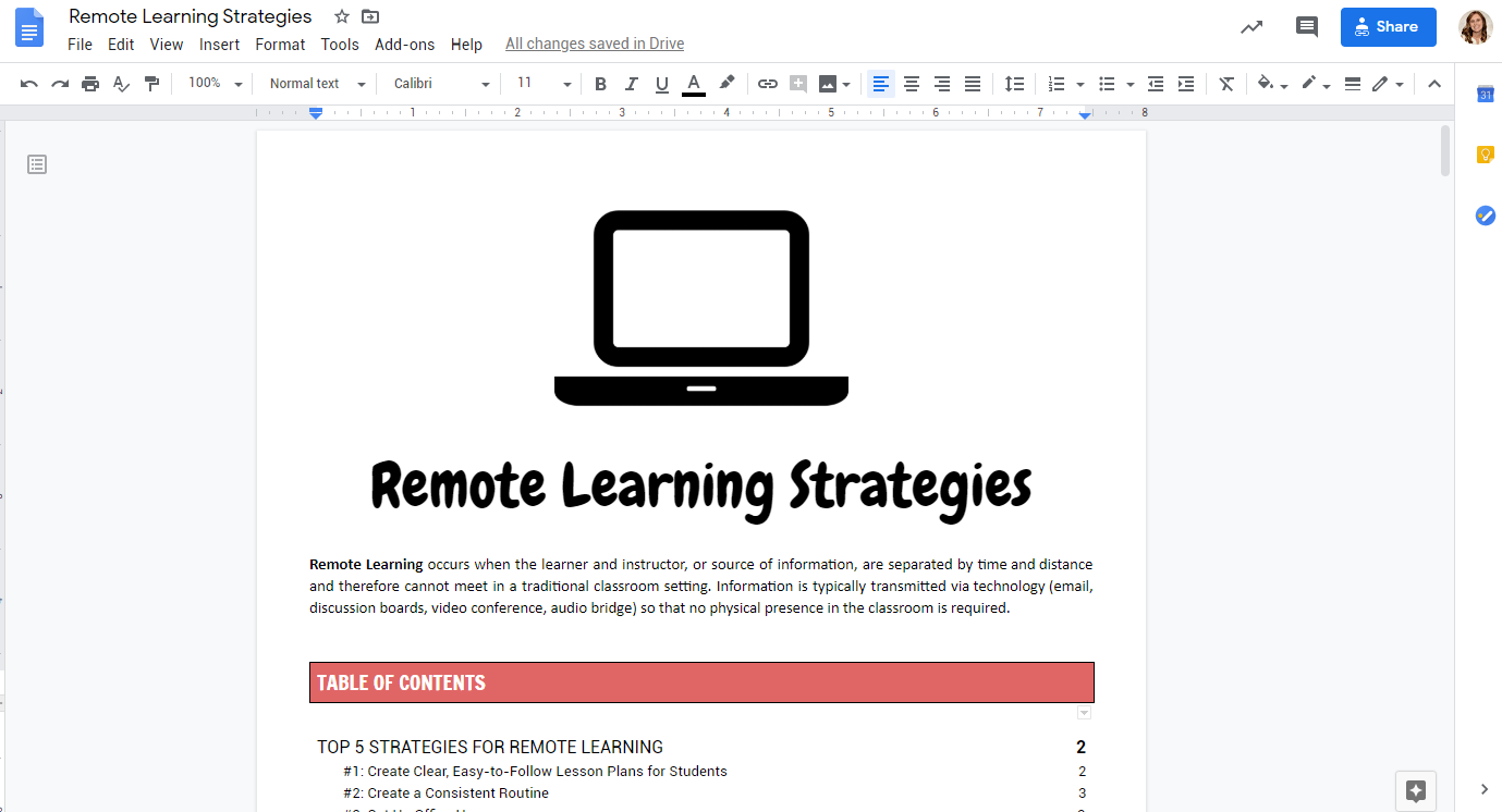 Remote Learning Strategies I Edu